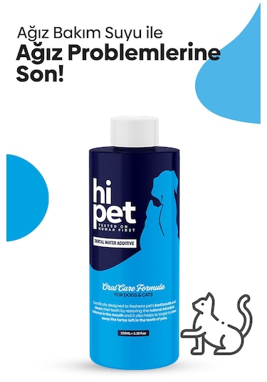 HiPet Kedi Ağız Bakım Suyu 100 ML