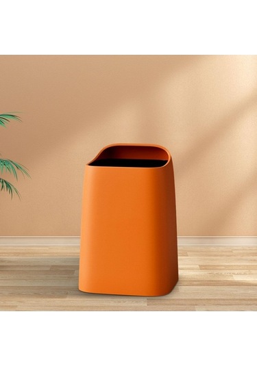 Pazly Tuvalet Turuncu Turuncu Suntek Sepeti Ofis Kutusu Dikdörtgen Çöp 10l Dp Turuncu