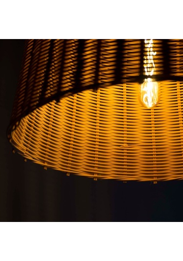 Rattan Örgü Avize: Lilios: 37Cm