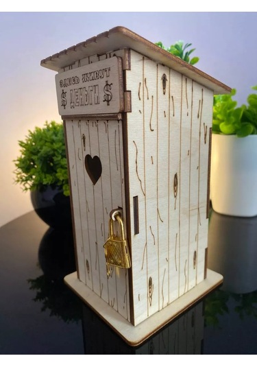 Woodnsa Ahşap Kumbara Tuvalet - İşte Para Burada Yaşıyor 193749512