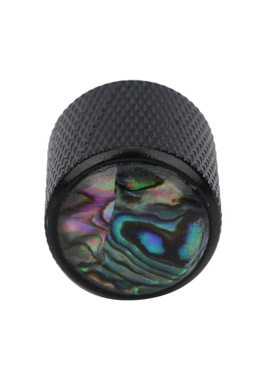 Hfambition 4 Adet Elektro Bas Ve Gitar Ton/volüm Kontrol Knobu - Metal + Gerçek Kabuk Takımı Siyah Renkli Dayanıklı Aksesuar