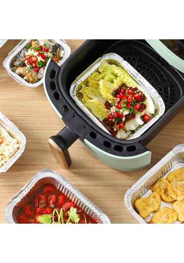 50 Adet Barbekü Folyo Tepsi Yağ Geçirmez Buharda Pişirme Aks. Anti-haşlanma Çevre Do Alüminyum Folyo Teneke Fırın Kapları 56693271 Diğer