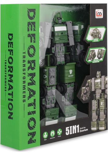 Can Oyuncak Ufo Transformers - Yeşil Standart