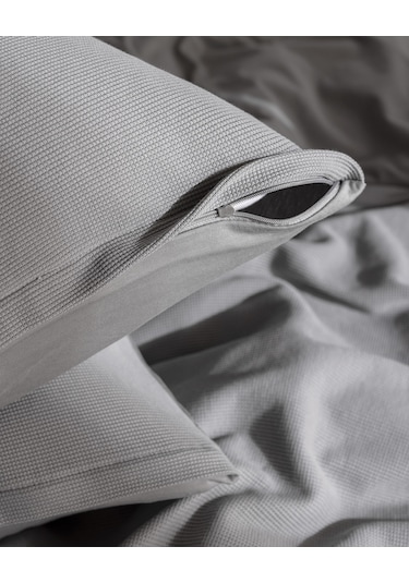 Marly Tek Kişilik %100 Pamuk Penye Lastikli Nevresim Takımı - Gri 8684427198940 Gri