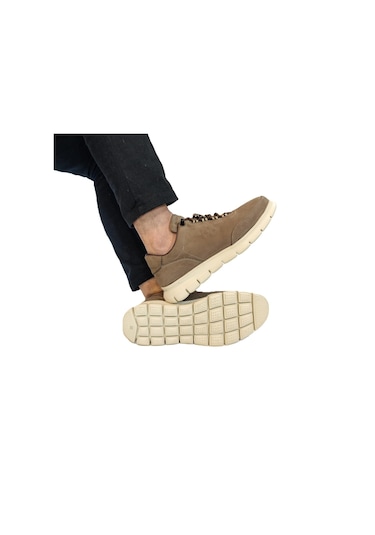 Voyager 1160 Toupe Vizon Hakiki Deri Erkek Ayakkabı Vizon