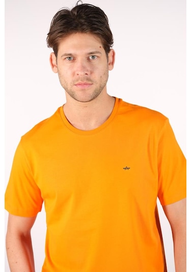 Arma Erkek Büyük Beden Bisiklet Yaka Tişört Y22374868501 Turuncu Arma Erkek Büyük Beden Bisiklet Yaka Tişört Y22374868501 Turuncu