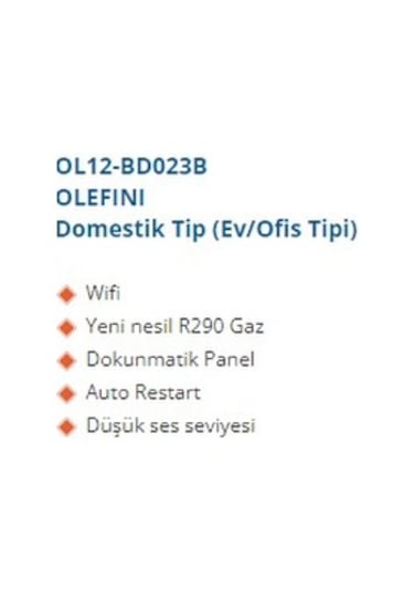 Olefini Ol12-Bd023B Ev Tipi Nem Alma Cihazı