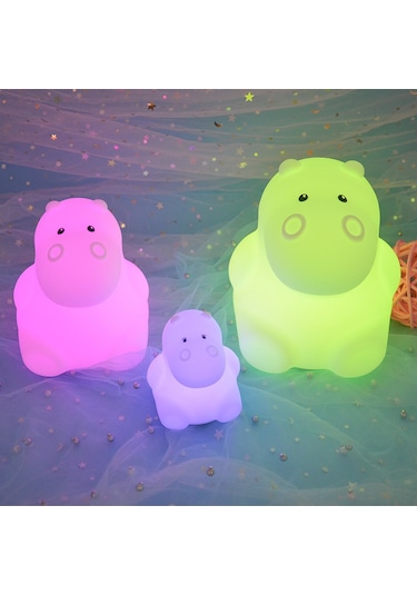 Teltree Büyük Boy Heykel Usb Şarjlı Kumandalı Silikon Gece Lambası - Otomatik Kapama, 1200mah Pil, 0.3-0.8w - Oturma Odası, Yatak Odası, Masaj Aydınlatması Diğer