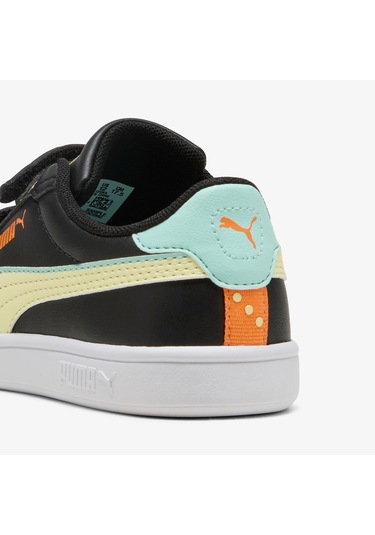 Puma Smash 3.0 Playdate Çocuk Siyah Spor Ayakkabı 402830 Siyah