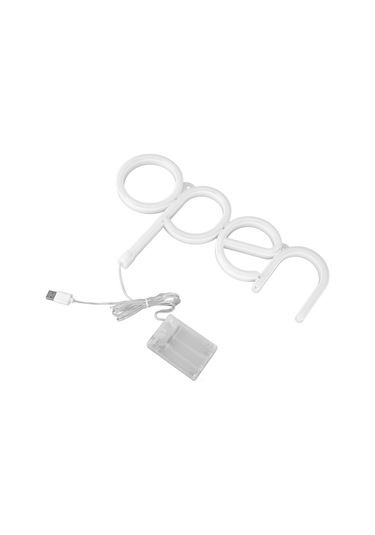 Lemestar Rgb Led Açık İşaret Led Neon Işığı Usb/pil Beslemeli Pil Yok 35x18.5cm Restoran Bar Mağaza Penceresi Dekorasyonu Parlak Renkli Açık Işareti Diğer