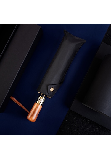 Bliss Umbrella Ahşap Saplı Şemsiye Siyah