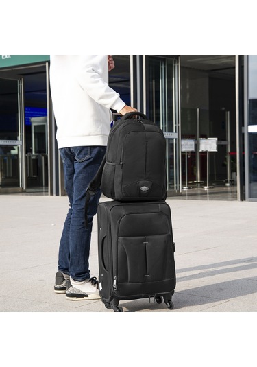 Dianziye S78 Seyahat Çantası - Hafif Ve Dayanıklı Laptop Sırt Çantası Siyah Siyah