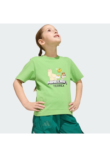 Adidas Minecraft Terrex Çocuk Tişört C-adıjz3587c40a00 Yeşil