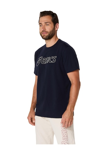 Asics Asıcs Logo Ss Tee Erkek Sax Kısa Kollu Tshirt 2031e188-403 Mavi