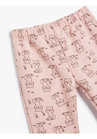 Koton Jogger Eşofman Altı Beli Lastikli Tilki Baskı Detaylı Pembe Desenli 5wmg40015ak Pembe Desenli Koton Jogger Eşofman Altı Beli Lastikli Tilki Baskı Detaylı Pembe Desenli 5wmg40015ak Pembe Desenli