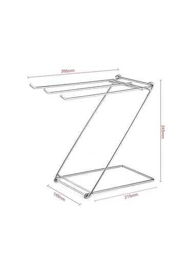 Tongxida Suntek Banyo İçin Havlu Tutucu Raf Süzgeç Tutucu, Beyaz Gümüş