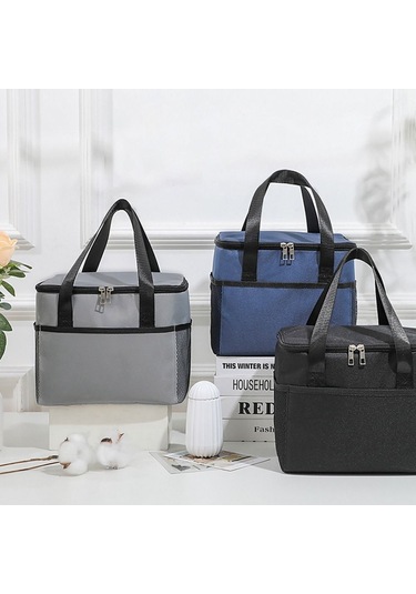 8l Yalıtımlı Termal Çanta Soğutucu Çanta Öğle Yemeği Çantası Yeşil Çok Renkli