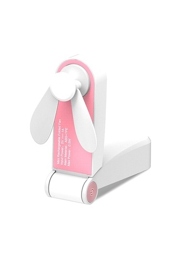 Mini Fan Usb Taşınabilir Katlanır Cep Fanı 6829 Pembe