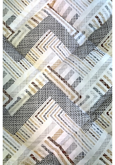 Alla Turca Çift Kişilik 4 Yastık Kılıflı Lastikli Çarşaflı Çift Taraflı Desenli Uyku Seti-nova Antrasit Antrasit