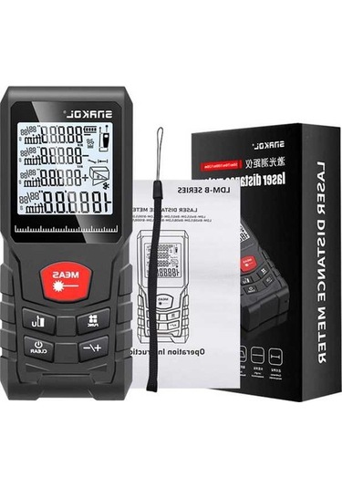 Pazly Akıllı Lazer Ölçüm Cihazı: Hacim, Alan, Pisagor Modlu, Ip54 Suya Dayanıklı Dijital Ölçüm Aleti