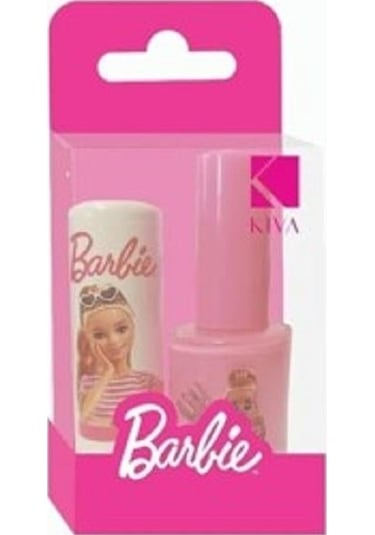 Kiva Barbie Lisanslı Dudak Koruyucu + Oje