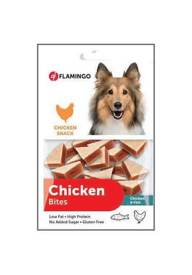 Flamingo Chicken Bites Tavuk ve Balık Etli Köpek Ödülü 85 G