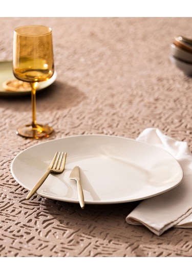 Madame Coco Souci Servis Tabağı - Krem - 30 cm Krem