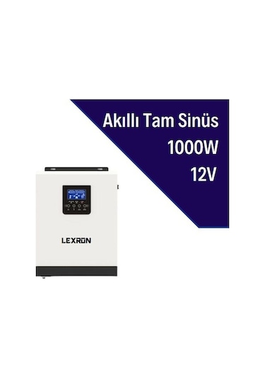 Lexron  LXR-1kVA-P 12Volt Tam Sinüs Akıllı Inverter