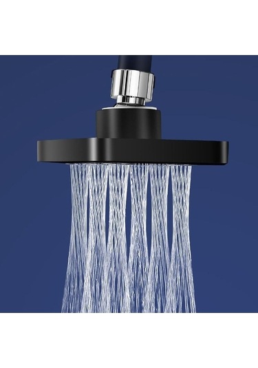 Ulzyvf Yüksek Basınçlı Mini Yağmur Duşu Sihirli Su Akışı Gümüş Renkli Başlık Gümüş