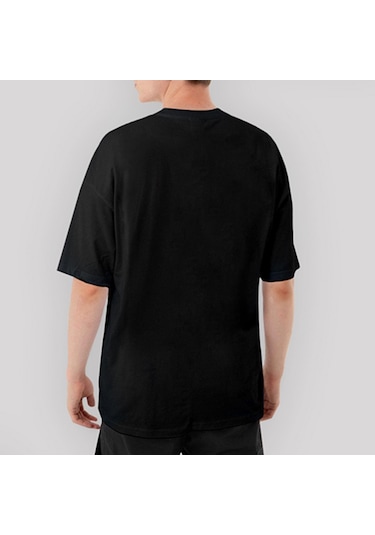 Sabaton Metalizer Oversize Siyah Tişört Siyah