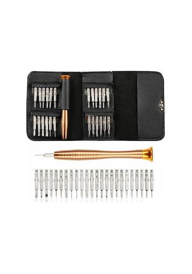 Depomega Mıknatıslı Deri Çantalı Tornavida Seti 25 Parça