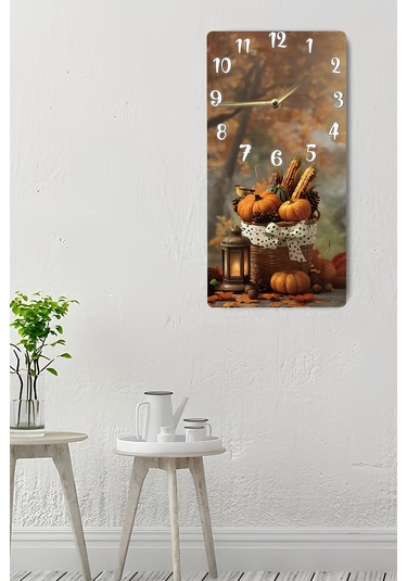 Dekorasyona Sıcaklık Katan Uv Baskı Mdf Tablo Saat 30x60 Cm Usd248 Ahşap Saat Usd248