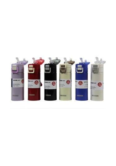 Dodge Çift Kullanımlı Kapak Çelik Matara 400 Ml. Ddg-db-24515-400 Mavi Mavi