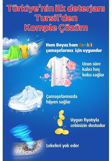 Tursil Sıvı Çamaşır Deterjanı Leylak Bahçesi 4 x 2145 ML 132 Yıkama