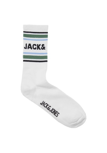 Beyaz Jack & Jones Erkek Çorap 3lü Paket 12256220 Beyaz