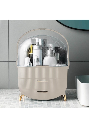 House By House Çekmeceli Makyaj Kozmetik Düzenleyici Organizer Cappuccino