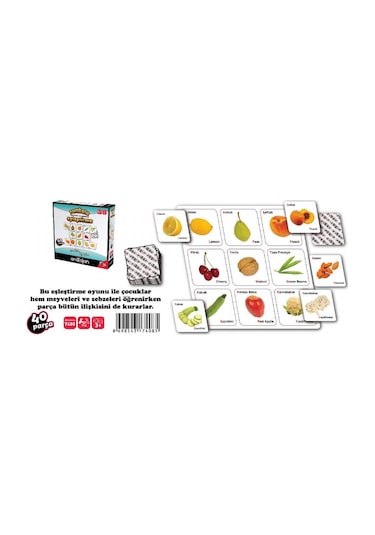 Anatolian 7408 Tombala Meyveler ve Sebzeler Eşleştirme