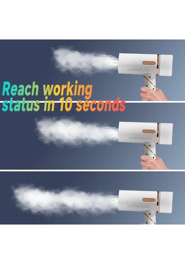 Giysi İçin 2-in-1 El Giysi Buharlı Ütü Konfeksiyon Buharlayıcı Beyaz