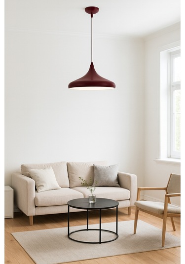 Modern Tasarım Bordo Sarkıt Avize Salon, Mutfak Ve Ofis İçin Dekoratif Butik Lamba Aydınlatma Bordo