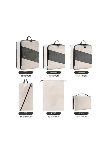 Geeroyoo Turuncu Seyahat Sıkıştırılabilir Organizer Seti - Valiz Giyim Bölücü Depolama Çantaları, Uzun Ömürlü Malzeme Ve Etiketli Tasarım Portakal