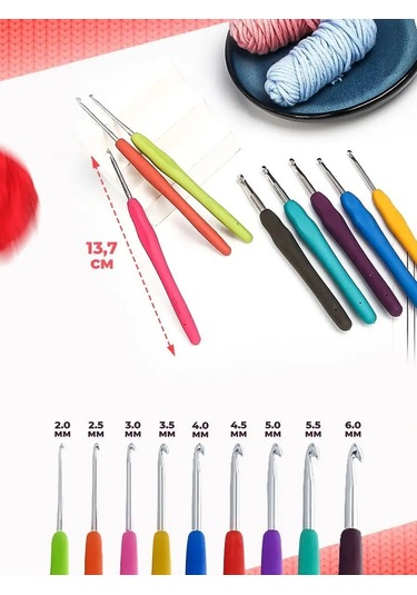 Komfik Sahip Metalik Örgü Kancaları 142764592