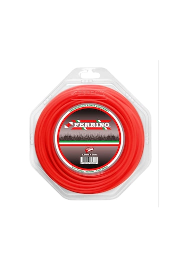 Ferrino 3 Köşe 3.50mm Kırmızı Motorlu Tırpan Misinası 38 M