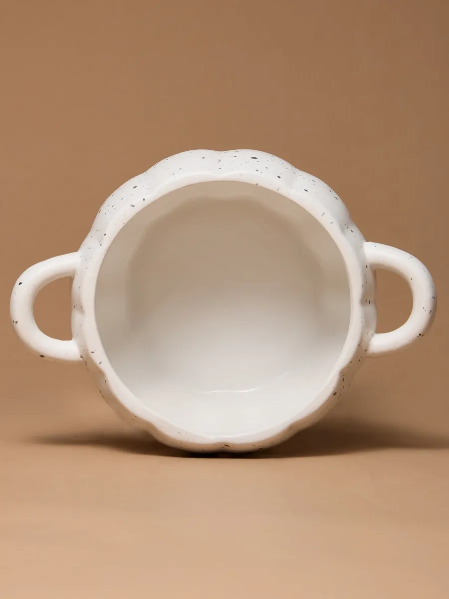 Agness Fırında Pişirmek İçin Kapaklı 600 Ml "balkabağı" Kalıbı 204232965 Beyaz