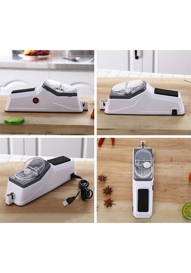 Novahub Usb Elektrikli Bıçak Bileyici, Ayarlanabilir Hızlı Bileyici, Otomatik Bıçak Öğütücü, Renk: Resim, Malzeme: Plastik, Boyut: Başvuru Resmi, Usb
