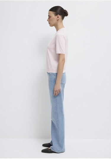 Mavi - V Yaka Pembe Kazak 1710868-70969 Pembe