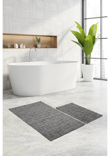 Özdilek Ramos 2'li Pamuk Klozet Takımı 413457 Koyu Gri