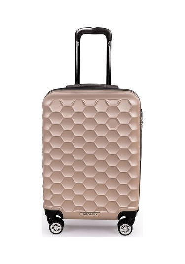 Polo&Sky Petek Model Gold Renk Kabin Boy Valiz Bavul Altın