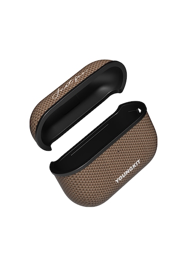 Airpods Pro Kılıf Magsafe Uyumlu Aramid Fiber Youngkit 1500d Kevlar Extreme Wing Serisi Gold