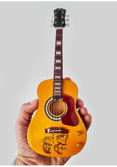 El Yapımı 1/4 Ölçek Minyatür Elektro Akustik Gitar J160e