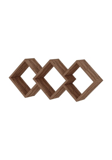 Galaxy Duvar Rafı Ahşap Siyah - Atlantik Çam Atlantik Çam